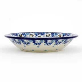 Talerz ceramiczny, głęboki 026 21,5 cm<br>2222X Biało-niebieskie anemony